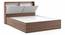 Tyra Storage Bed (King Bed Size, Box Storage Type, Classic Walnut Finish) by Urban Ladder - - 