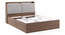 Tyra Storage Bed (King Bed Size, Box Storage Type, Classic Walnut Finish) by Urban Ladder - - 