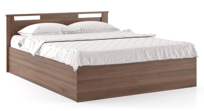 Pavis Storage Bed (Queen Bed Size, Box Storage Type, Classic Walnut Finish) by Urban Ladder - - 