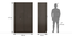 Zoey Three Door Wardrobe (Without Mirror Configuration, Dark Wenge Finish) by Urban Ladder - Image 2 - 
