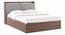 Tyra Storage Bed With Theramedic Coir & Foam Mattress (King Bed Size, Classic Walnut Finish) by Urban Ladder - Design 1 Side View - 676072