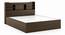Sandon Storage Bed With Simplywud Essential Mattress (King Bed Size, Californian Walnut Finish) by Urban Ladder - Ground View Design 1 - 676083