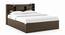 Sandon Storage Bed With Simplywud Essential Mattress (King Bed Size, Californian Walnut Finish) by Urban Ladder - Design 1 Side View - 676084