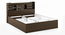 Sandon Storage Bed With Simplywud Essential Mattress (King Bed Size, Californian Walnut Finish) by Urban Ladder - Image 1 Design 1 - 676092