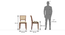 Argiro cane chair - set of 2 (Teak Finish, Macadamia Brown) by Urban Ladder - Dimension Design 1 - 
