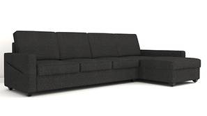 Aristo Sectional Fabric Sofa (Ash Grey)