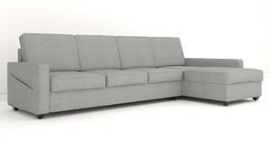 Aristo Sectional Fabric Sofa (Sandy Grey)