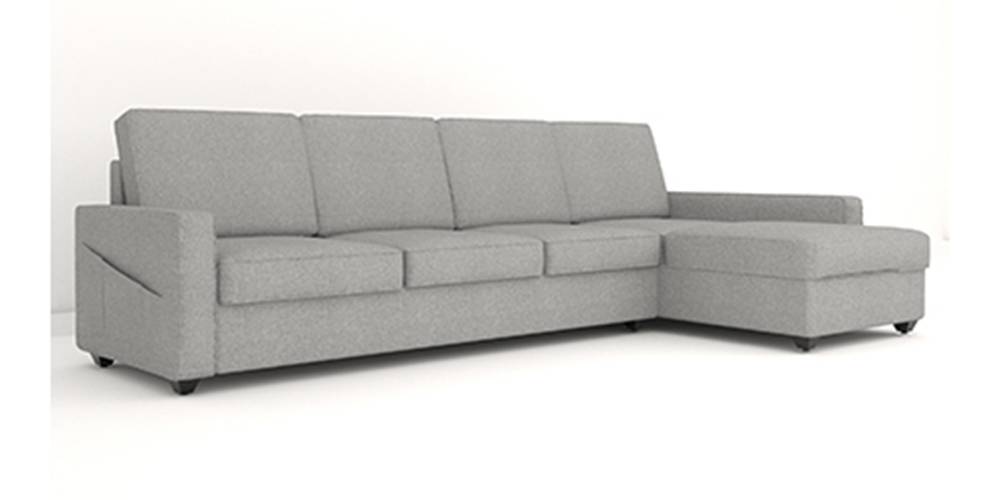 Aristo Sectional Fabric Sofa (Sandy Grey) by Urban Ladder - - 