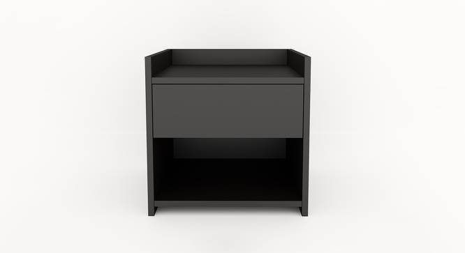 Uno Bedside Table (Teak Finish) by Urban Ladder - Design 1 Side View - 677711