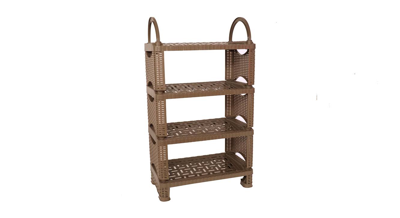 Plastic store shoe shelf