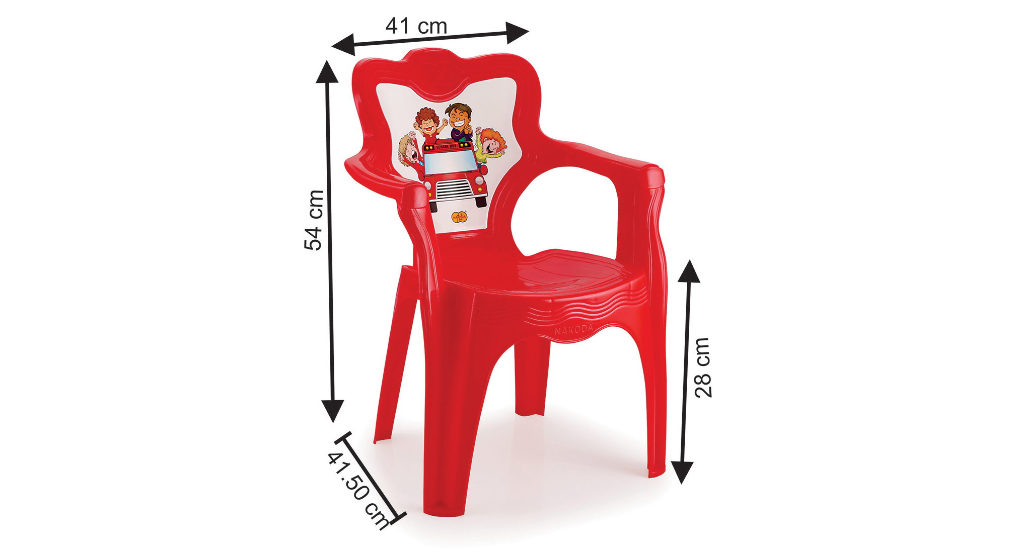 Joey kids chair in red colour 5