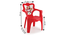 Joey Kids Chair (Glossy Finish) by Urban Ladder - Dimension - 677797