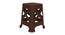 Tyler Plastic Stool (Brown) by Urban Ladder - Front View Design 1 - 677812