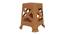 Tyler Plastic Stool (Caramel) by Urban Ladder - Front View Design 1 - 677813