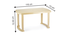 Nixon Plastic Dining Table (Beige Finish) by Urban Ladder - Dimension - 677831