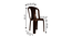 Regan Plastic Chair (Glossy Finish) by Urban Ladder - Dimension - 