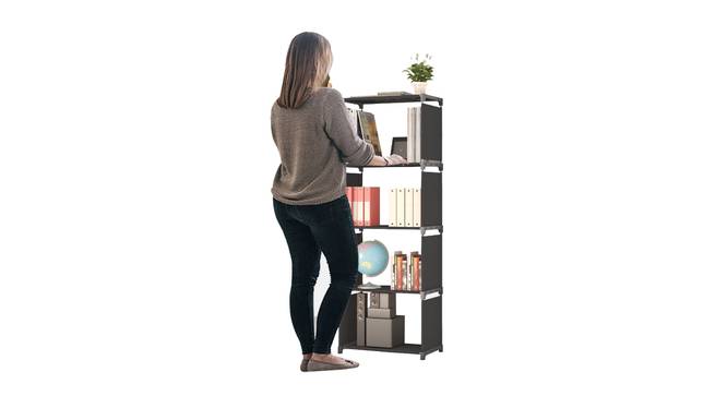 Wesley Collapsible Multi purpose Rack (Black Finish) by Urban Ladder - Close View - 