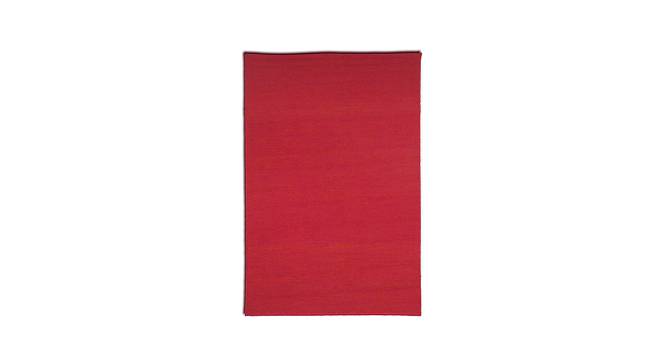IMPERIAL KNOTS wool Dhurries - Red-4X6 (Red, 4 x 6 Feet Carpet Size) by Urban Ladder - Front View Design 1 - 677913