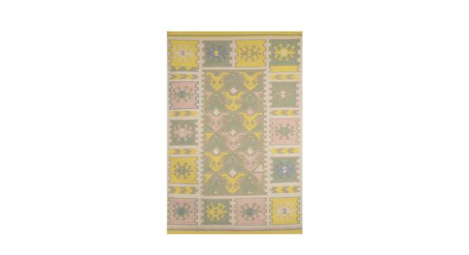 IMPERIAL KNOTS wool Dhurries - Multicolor -4X6 (Multicolor, 4 x 6 Feet Carpet Size) by Urban Ladder - Front View Design 1 - 677914