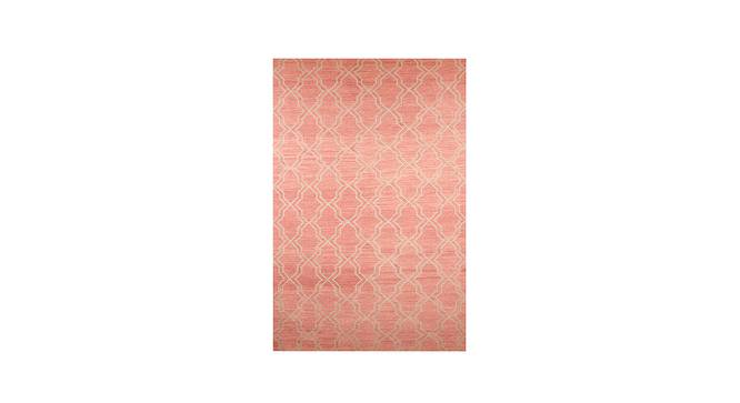 IMPERIAL KNOTS wool Dhurries - Pink-4X6 (Pink, 4 x 6 Feet Carpet Size) by Urban Ladder - Front View Design 1 - 677916