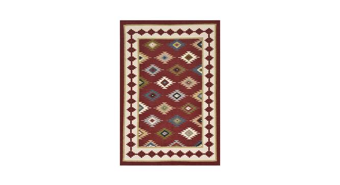 IMPERIAL KNOTS wool Dhurries - Multicolor-4 X 6 (Multicolor, 4 x 6 Feet Carpet Size) by Urban Ladder - Front View Design 1 - 677917