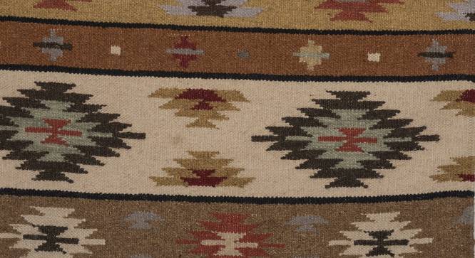 IMPERIAL KNOTS wool Dhurries - Multicolor-4X5.9 (Multicolor, 4 x 5.9 Feet Carpet Size) by Urban Ladder - Design 1 Side View - 677923