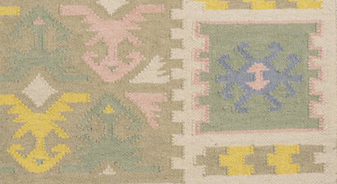 IMPERIAL KNOTS wool Dhurries - Multicolor -4X6 (Multicolor, 4 x 6 Feet Carpet Size) by Urban Ladder - Design 1 Side View - 677926