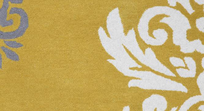 IMPERIAL KNOTS wool Carpets - Yellow-5X8 (Yellow, 5 x 8 Feet Carpet Size) by Urban Ladder - Design 1 Side View - 677962