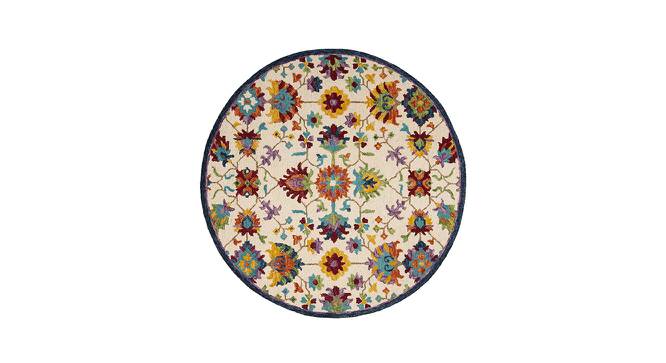 IMPERIAL KNOTS wool Carpets - Multicolor-3.6X3.6 (Multicolor, 3.6 x 3.6 Feet Carpet Size) by Urban Ladder - Front View Design 1 - 677994