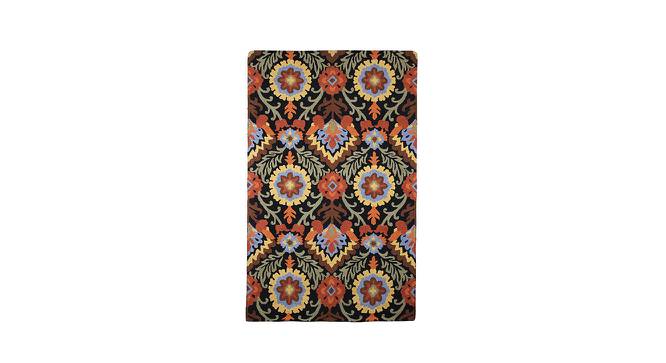 IMPERIAL KNOTS wool Carpets - Black-4X6 (Black, 4 x 6 Feet Carpet Size) by Urban Ladder - Front View Design 1 - 678032