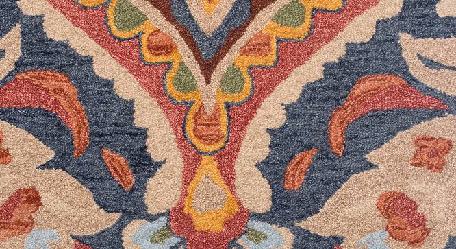 IMPERIAL KNOTS wool Carpets -Blue -4X6 (Blue, 4 x 6 Feet Carpet Size) by Urban Ladder - Design 1 Side View - 678041