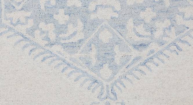 IMPERIAL KNOTS wool Carpets -Blue-4X6 (Blue, 4 x 6 Feet Carpet Size) by Urban Ladder - Design 1 Side View - 678042