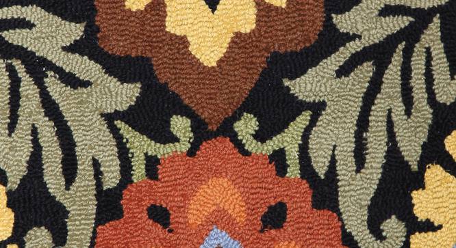 IMPERIAL KNOTS wool Carpets - Black-4X6 (Black, 4 x 6 Feet Carpet Size) by Urban Ladder - Design 1 Side View - 678043
