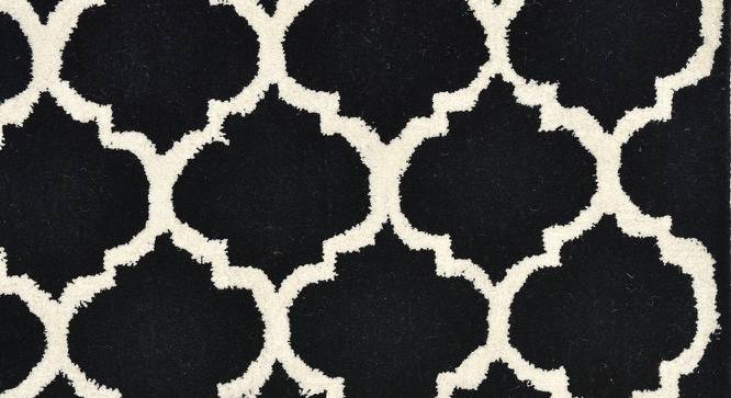 IMPERIAL KNOTS wool Carpets  - Black-5X8 (Black, 5 x 8 Feet Carpet Size) by Urban Ladder - Design 1 Side View - 678044