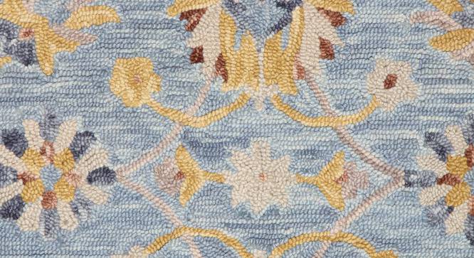 IMPERIAL KNOTS wool Carpets - Blue-5X8 (Blue, 5 x 8 Feet Carpet Size) by Urban Ladder - Design 1 Side View - 678047