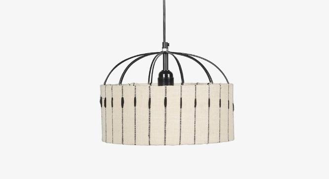 Antz Hanging Lamp Drum Mustard (Black) by Urban Ladder - Front View Design 1 - 678073