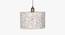 Flake Hanging Lamp Beige drum (Multicoloured) by Urban Ladder - Front View Design 1 - 678077