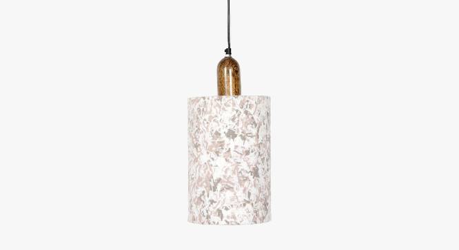 Flake Hanging Lamp Beige tall (Multicoloured) by Urban Ladder - Front View Design 1 - 678078