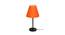 Pack of 2 Black Metal Table Lamp with Cotton Fabric Conical Shade-TAB-MET-9933 (Orange) by Urban Ladder - Front View Design 1 - 678150