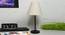 Black Metal Table Lamp with Cotton Fabric Conical Shade-TAB-MET-9912 (White) by Urban Ladder - Design 1 Side View - 678156