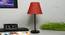 Black Metal Table Lamp with Cotton Fabric Conical Shade-TAB-MET-9922 (Red) by Urban Ladder - Design 1 Side View - 678163