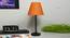 Pack of 2 Black Metal Table Lamp with Cotton Fabric Conical Shade-TAB-MET-9934 (Orange) by Urban Ladder - Design 1 Side View - 678169
