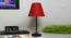 Pack of 2 Black Metal Table Lamp with Cotton Fabric Conical Shade-TAB-MET-9936 (Red) by Urban Ladder - Design 1 Side View - 678171