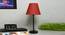 Pack of 2 Black Metal Table Lamp with Cotton Fabric Conical Shade-TAB-MET-9937 (Red) by Urban Ladder - Design 1 Side View - 678172
