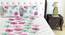 Divine Casa Cotton 2 Double Bedsheet with 4 Pillowcover - Pink & Blue (Queen Size, Multicoloured) by Urban Ladder - Rear View Design 1 - 678280