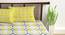 Divine Casa Cotton 2 Double Bedsheet with 4 Pillowcover - Yellow & Grey (Queen Size, Multicoloured) by Urban Ladder - Ground View Design 1 - 678339