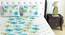 Divine Casa Cotton 2 Double Bedsheet with 4 Pillowcover - Pink & Blue (Queen Size, Multicoloured) by Urban Ladder - Ground View Design 1 - 678345
