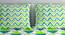 Divine Casa Cotton 2 Double Bedsheet with 4 Pillowcover - Green & Yellow (Queen Size, Multicoloured) by Urban Ladder - Ground View Design 1 - 678347
