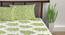 Divine Casa Cotton 2 Double Bedsheet with 4 Pillowcover - White & Green (Queen Size, Multicoloured) by Urban Ladder - Rear View Design 1 - 678354