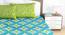 Divine Casa Cotton 2 King Bedsheet with 4 Pillowcover - Green & Blue (King Size, Multicoloured) by Urban Ladder - Rear View Design 1 - 678358